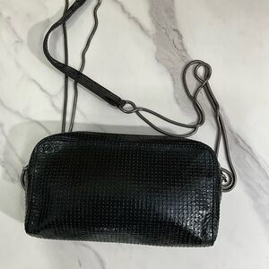 KOOBA Sequin Leather Elegant Black Evening Camera Bag Chain Handle